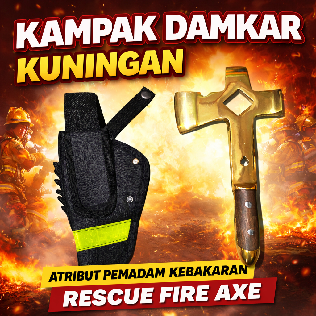 Kampak Damkar Kuningan – Atribut Pemadam Kebakaran Rescue Fire Axe
