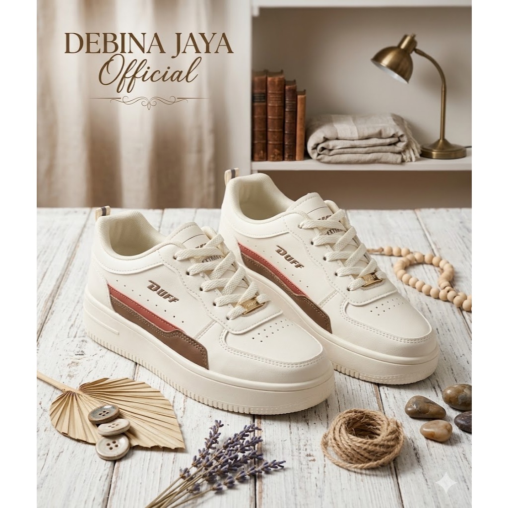 Debina jaya Official – Sepatu Duff DAVANA - No.37-41 - Sepatu Wanita Unisex Fashion Casul Sneakers S
