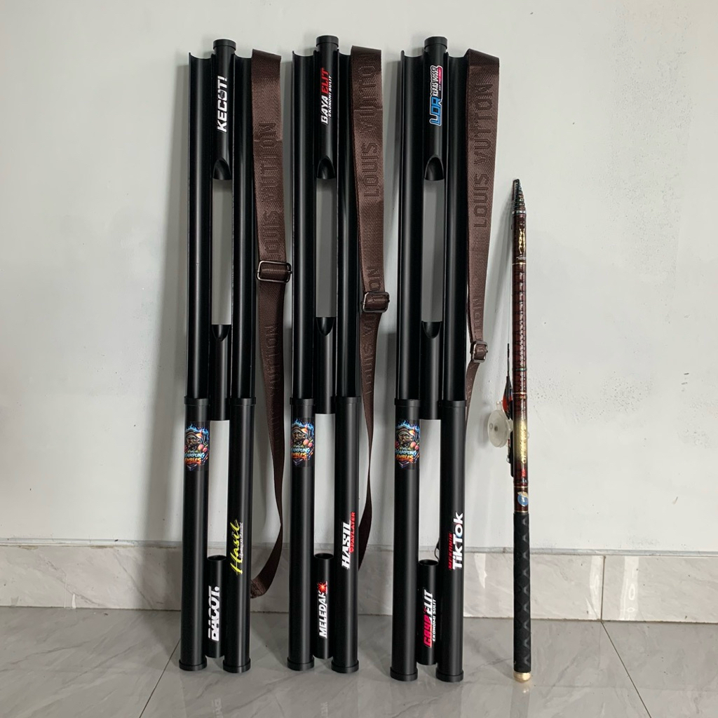 Tas Tegek PVC 1 In Panjang 80cm. Tas Pancing Praktis Kuat dan Keren