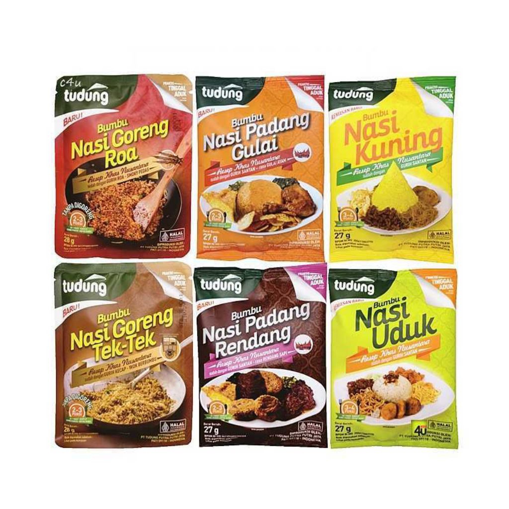 TUDUNG BUMBU NASI UDUK NASI KUNING NASI GORENG ROA NASI GORENG TEK-TEK