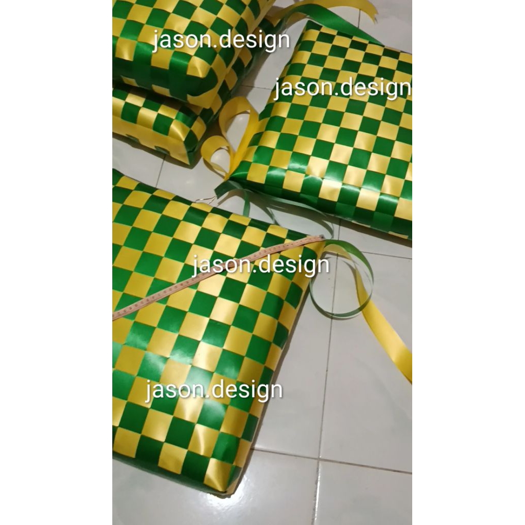 hiasan ketupat jumbo, hiasan ketupat gantung besar size 60cm