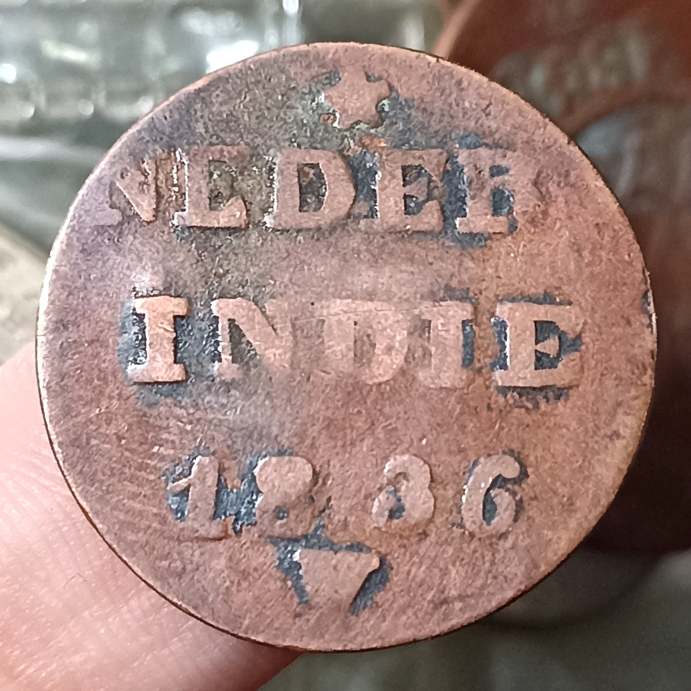 Koin Kuno Indonesia Netherlands East Indies 1 Cent/Duit - Willem I 1836