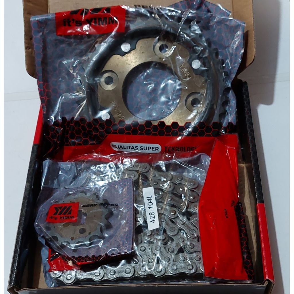 PAKET GEAR SET YIMM REVO FIT FI INJEKSI BLADE 110