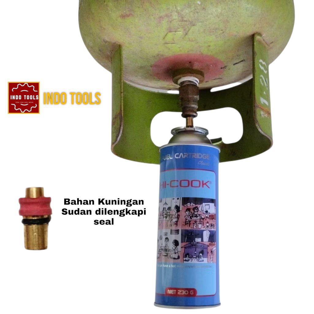 alat isi ulang gas PORTABLE refill gas kaleng portable simple nepel isi ulang gas portable bahan KUN