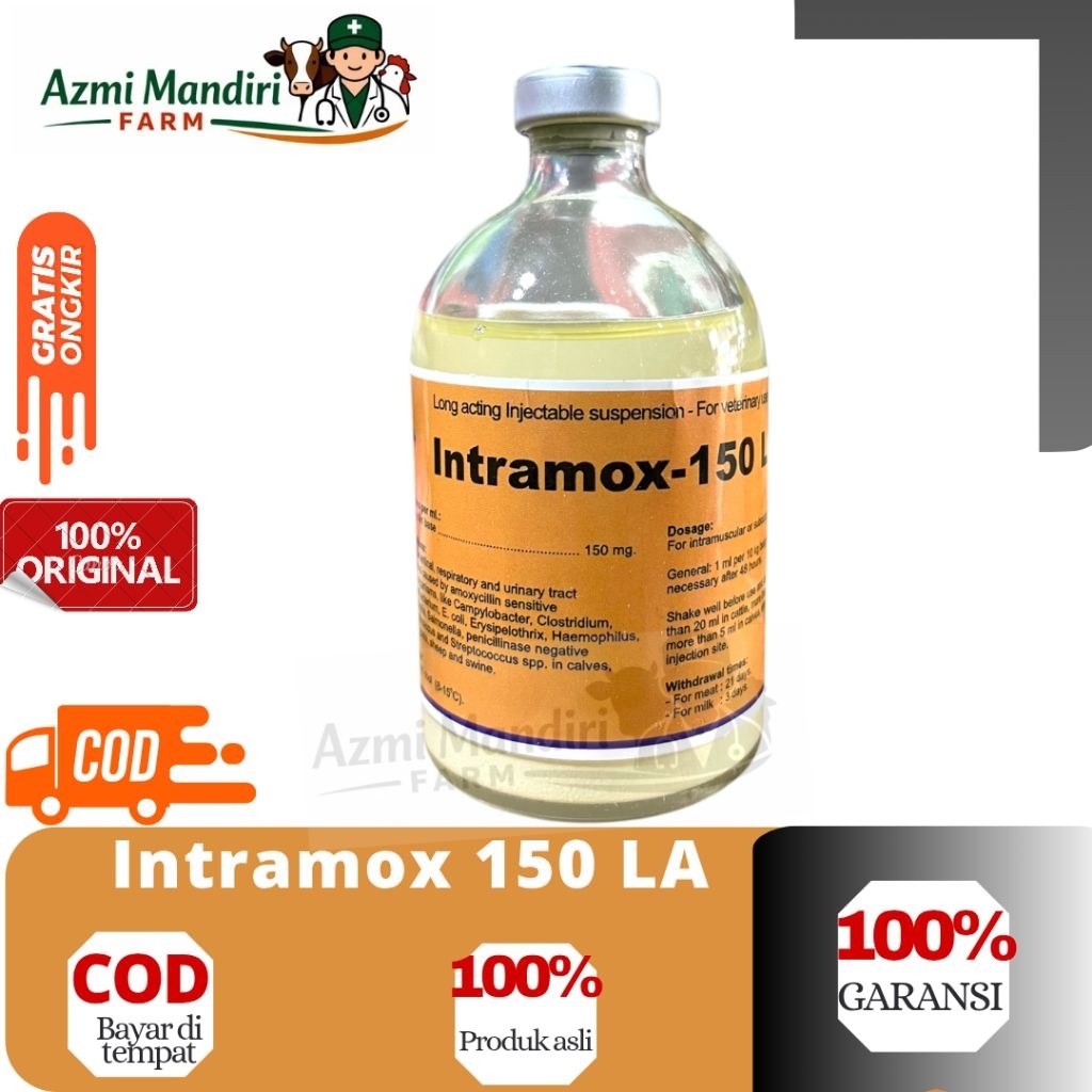 Intramox 150 LA 100 ml - Injeksi Intramox 150 LA isi 100 ml