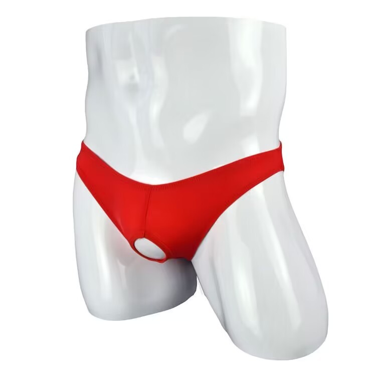 Night show Celana Dalam Pria Hot Transparan Open Crotch Low Waist thongs 6Y050