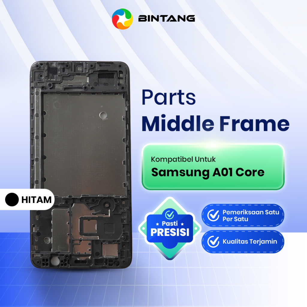 Middle Frame HP Tulang Tengah Bezel Rangka Housing LCD For SAMSUNG A01 CORE