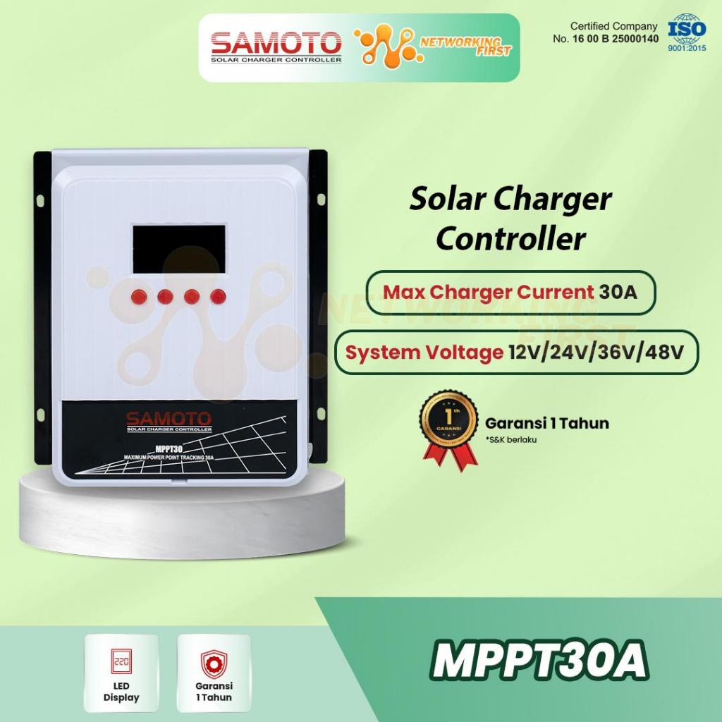 SAMOTO Solar Charger Controller MPPT 30A untuk Panel Surya