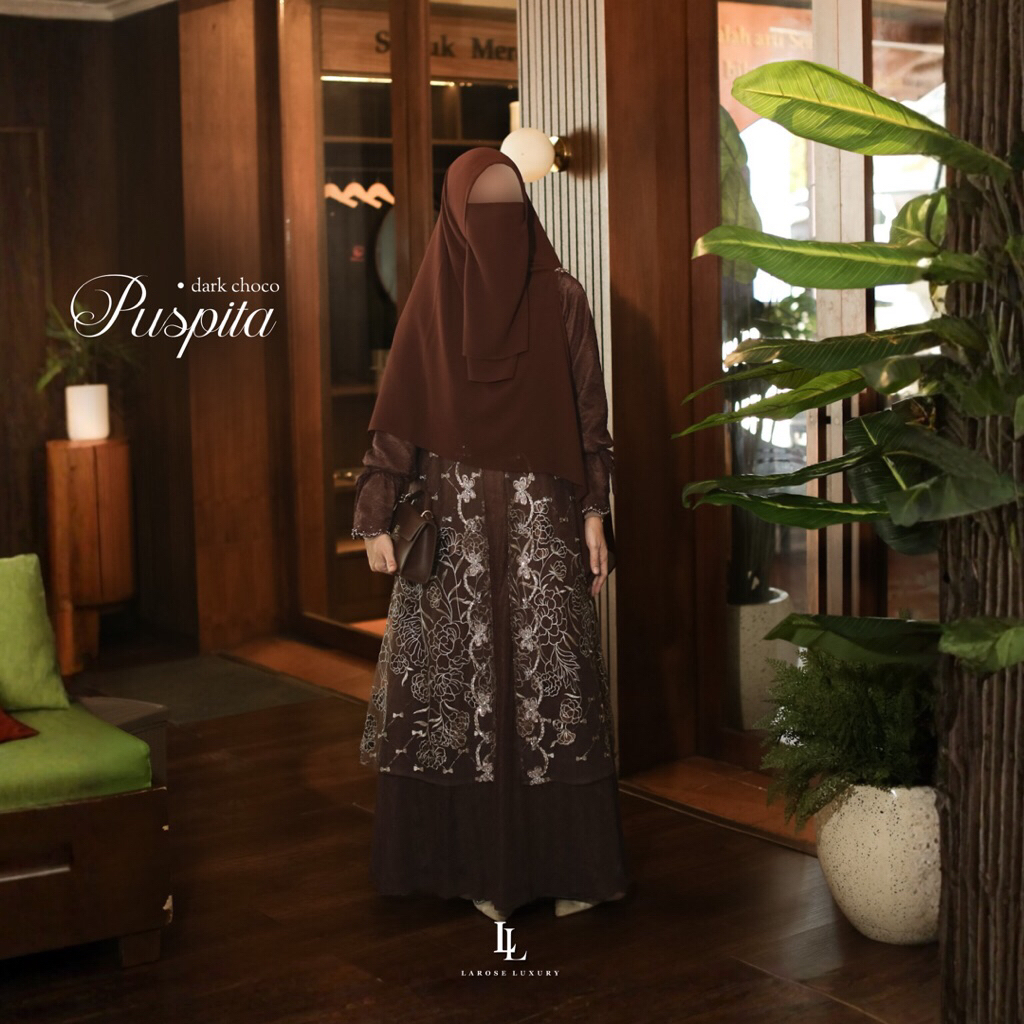 Larose luxury - dress brokat kondangan mewah elegan