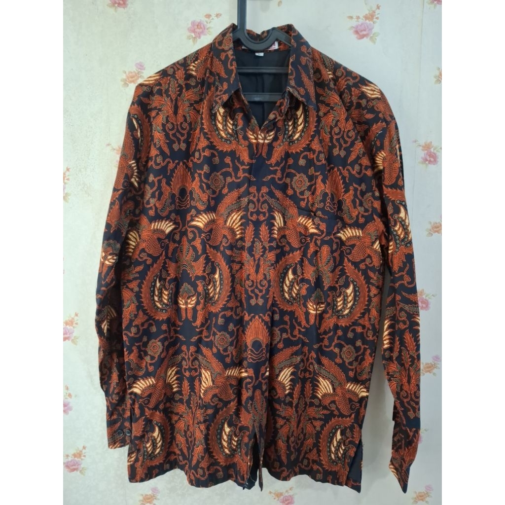 Preloved kemeja batik katun selly shafira