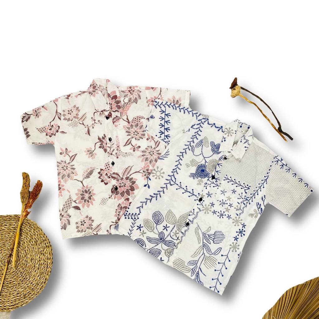 Benang Raja Hem Anak Batik Katun Motif