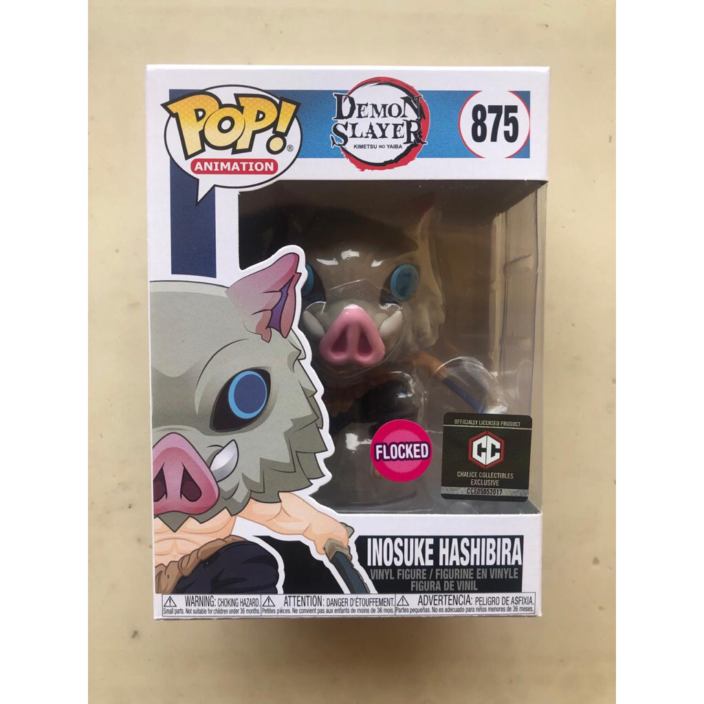 Funko POP Inosuke 875 ( cc ) ( flocked )