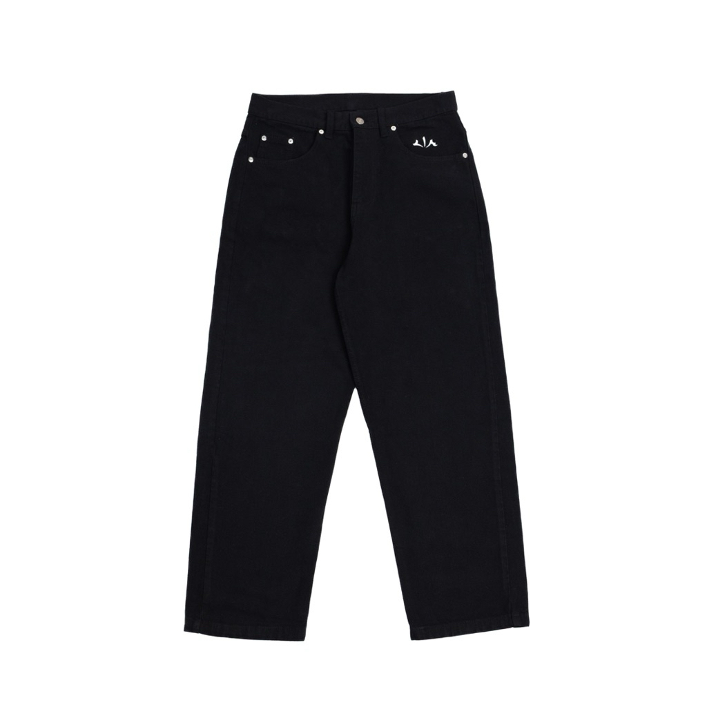 EXERLIE LOOSE JEANS BLACK