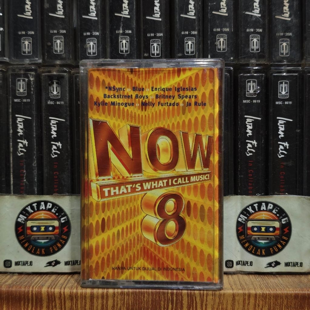 Kaset - Now That's What I Call Music 8 - Now 8 - Kompilasi Barat - NSync - Blue - Enrique Iglesias -