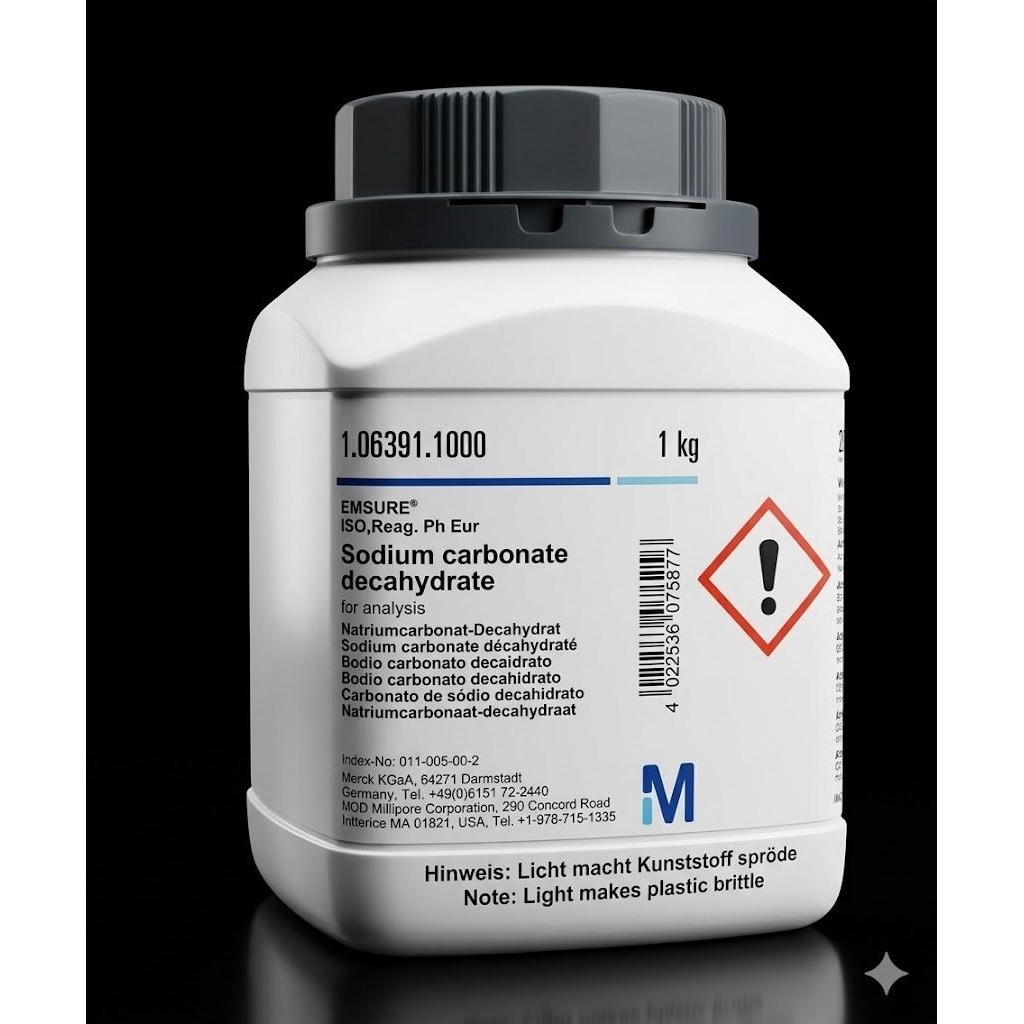 Sodium carbonate decahydrate 106391 100gr