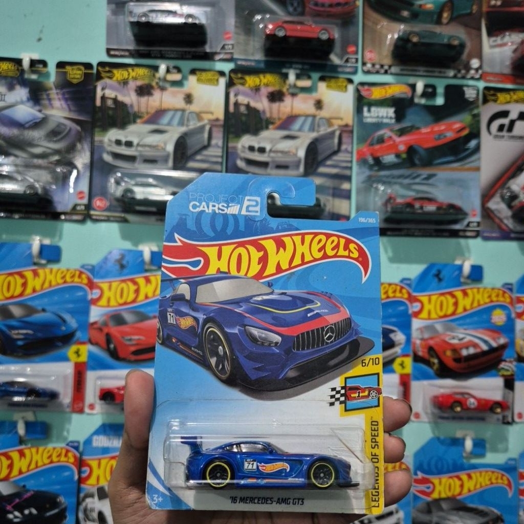 HOT WHEELS MERCEDES AMG GT3 BLUE