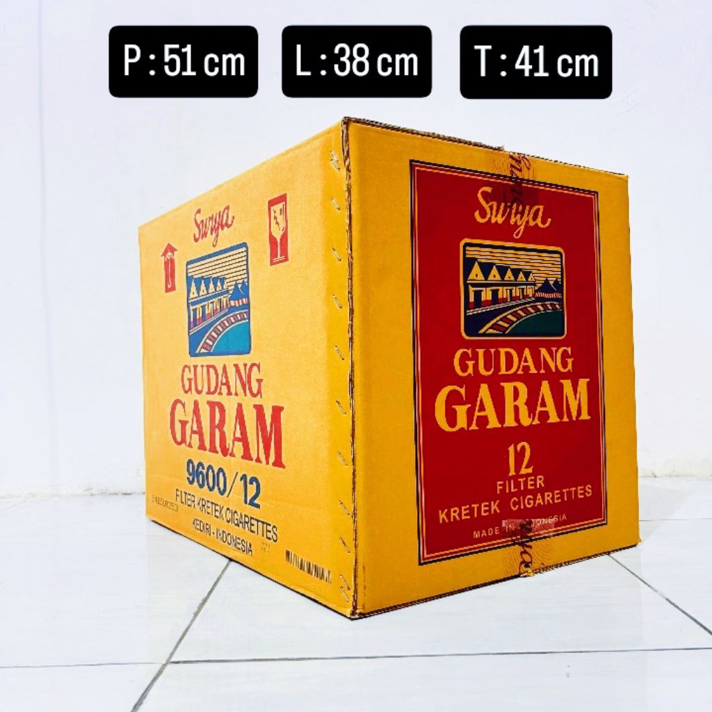 Kardus Besar Bekas / Bekas Gudang Garam - Surya / KardusPacking atau Arsip