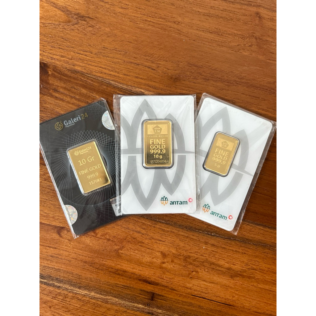 Emas Batangan Galeri 24 10Gram - emas galeri 24 10gr