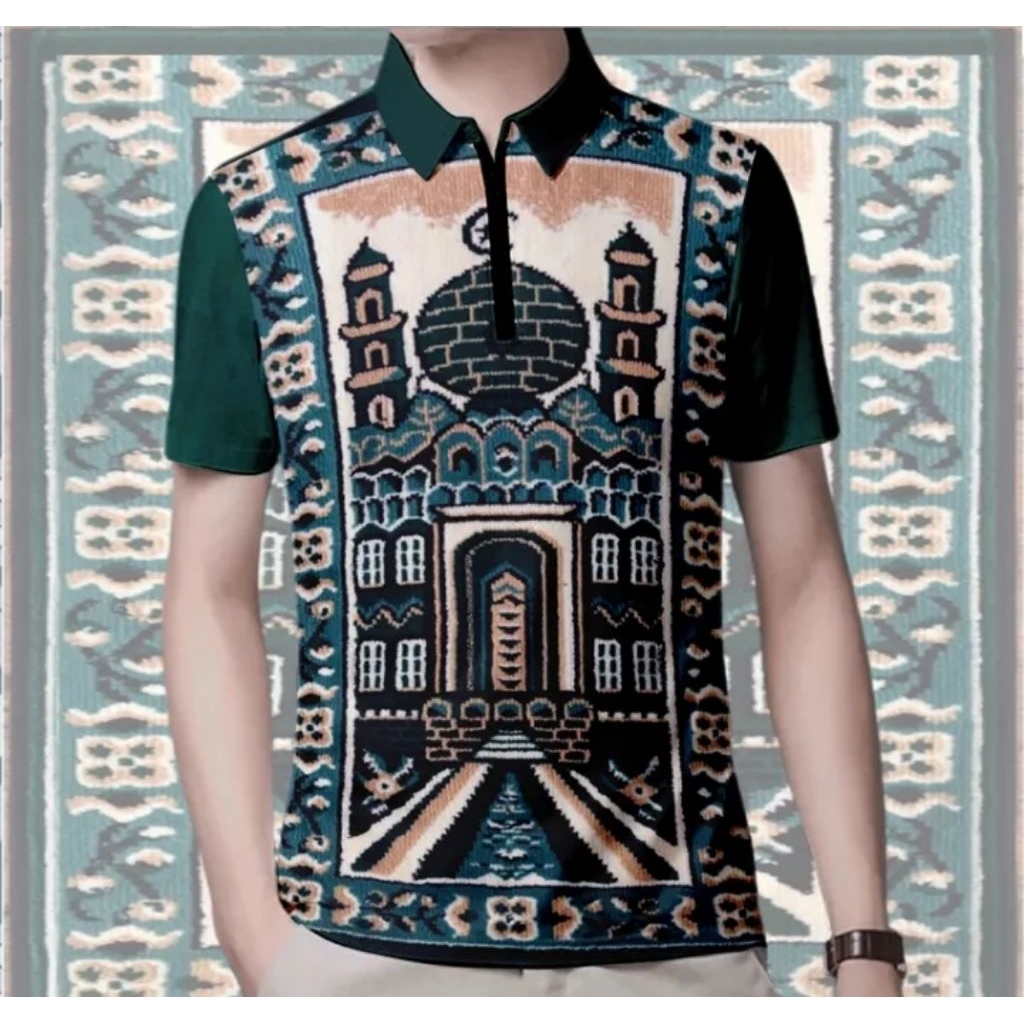 KAOS ANAK DAN DEWASA KTP SEJADAH MERAH BERAS/KAOS COSTUM