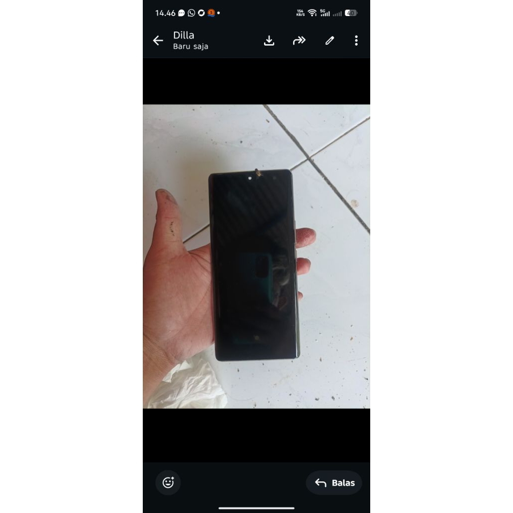 lcd copotan original infinix note 40 pro curve
