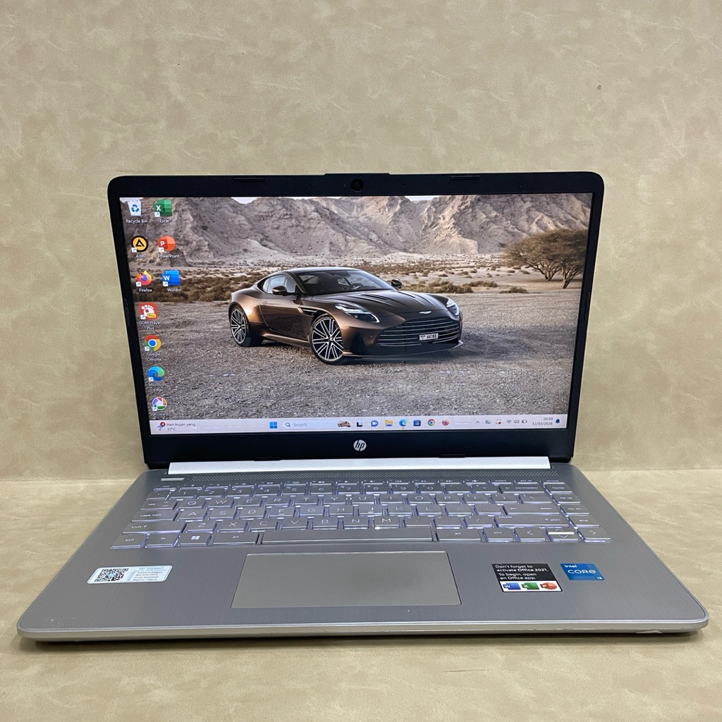 Laptop second HP 14s-DQ2622TU intel i3-1115G4 RAM 8 GB/SSD 512 GB intel UHD 14”FHD IPS Slim normal