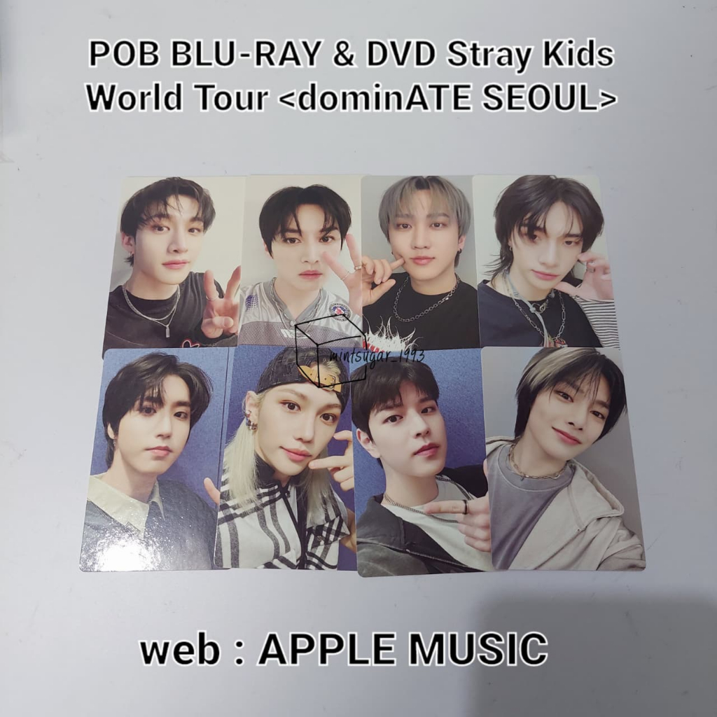 [ POB Only Apple Music ] Sharing Official New Photocard Stray Kids World Tour [ dominATE SEOUL ] ( B