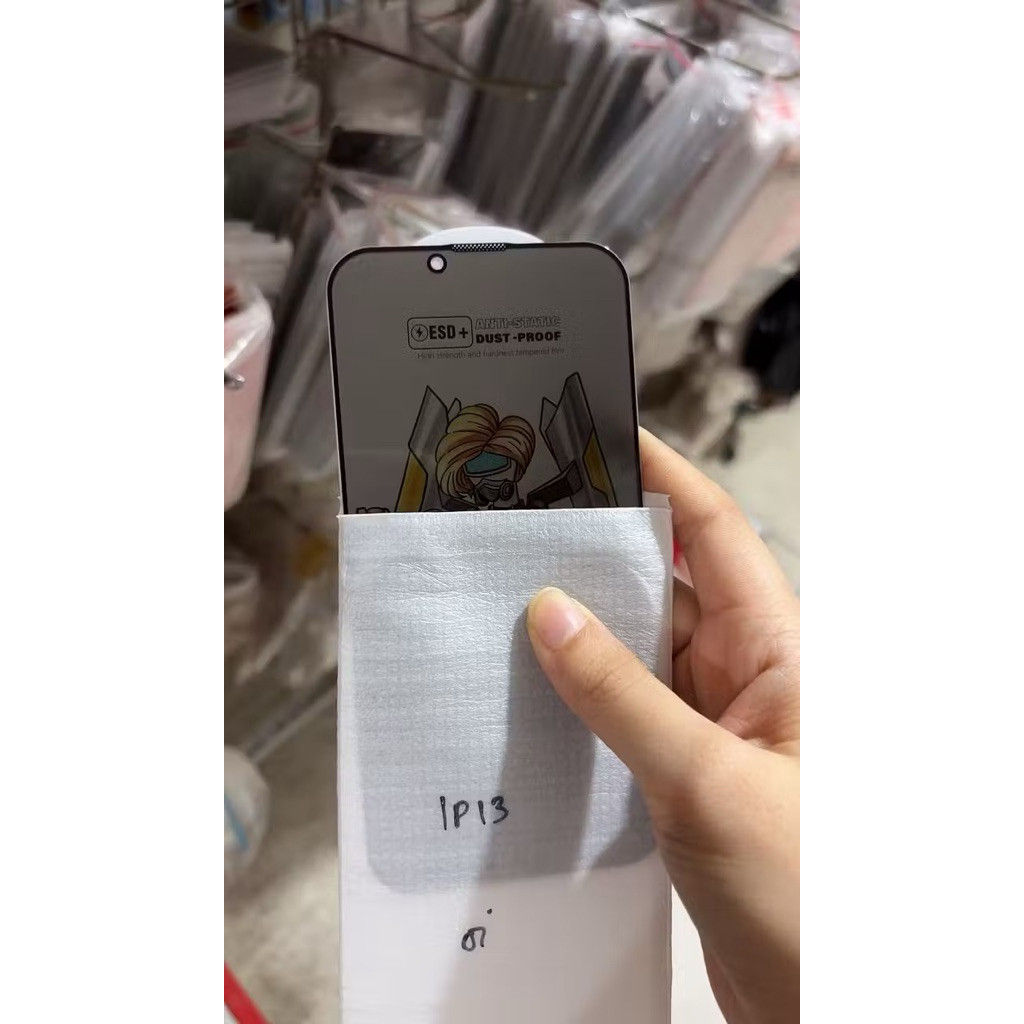 Anti gores Tempered Glass Robot Iphone