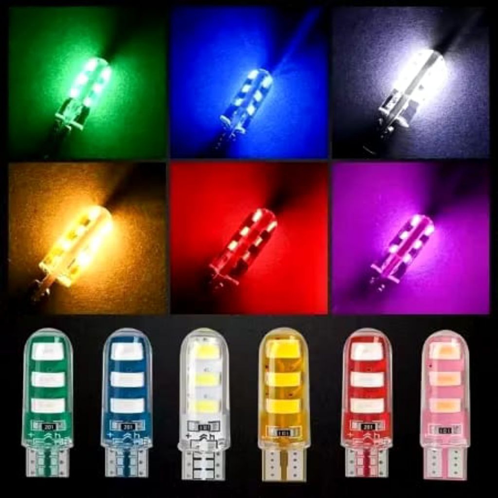 COD Leb T10 jelly 3 LED mata kedip flash kedip /kedip 3 LED motor mobil kedip flash/lampu senja flas