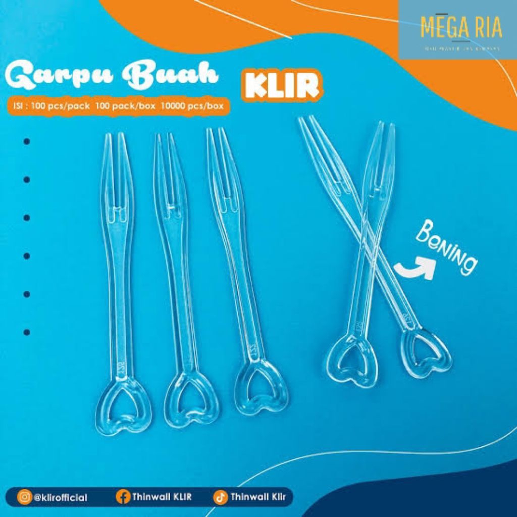 Garpu buah merk Klir