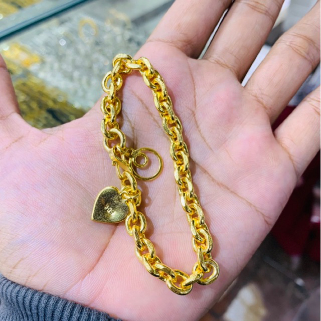 gelang sapuhan lapis emas mirip emas tok 99
