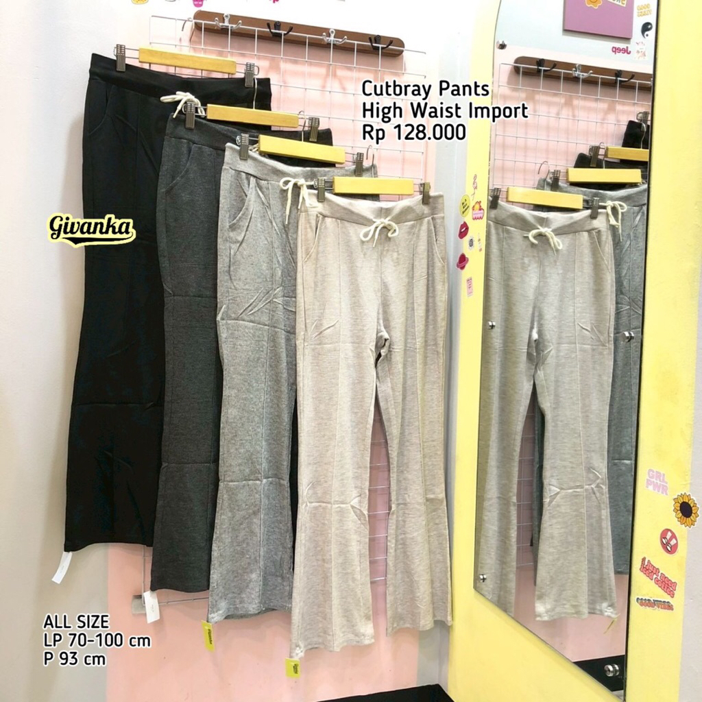 CUTBRAY PANTS // CELANA CUTBRAY HIGH WAIST // CELANA BAHAN WANITA // CELANA CUTBRAY IMPORT // CELANA