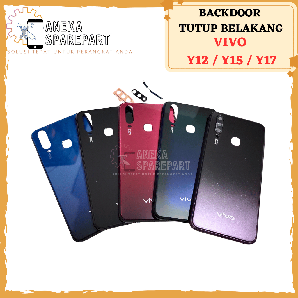 backcover backdoor VIVO Y12 / Y15 / Y17 2019 cover belakang tutup casing belakang tutup baterai vivo