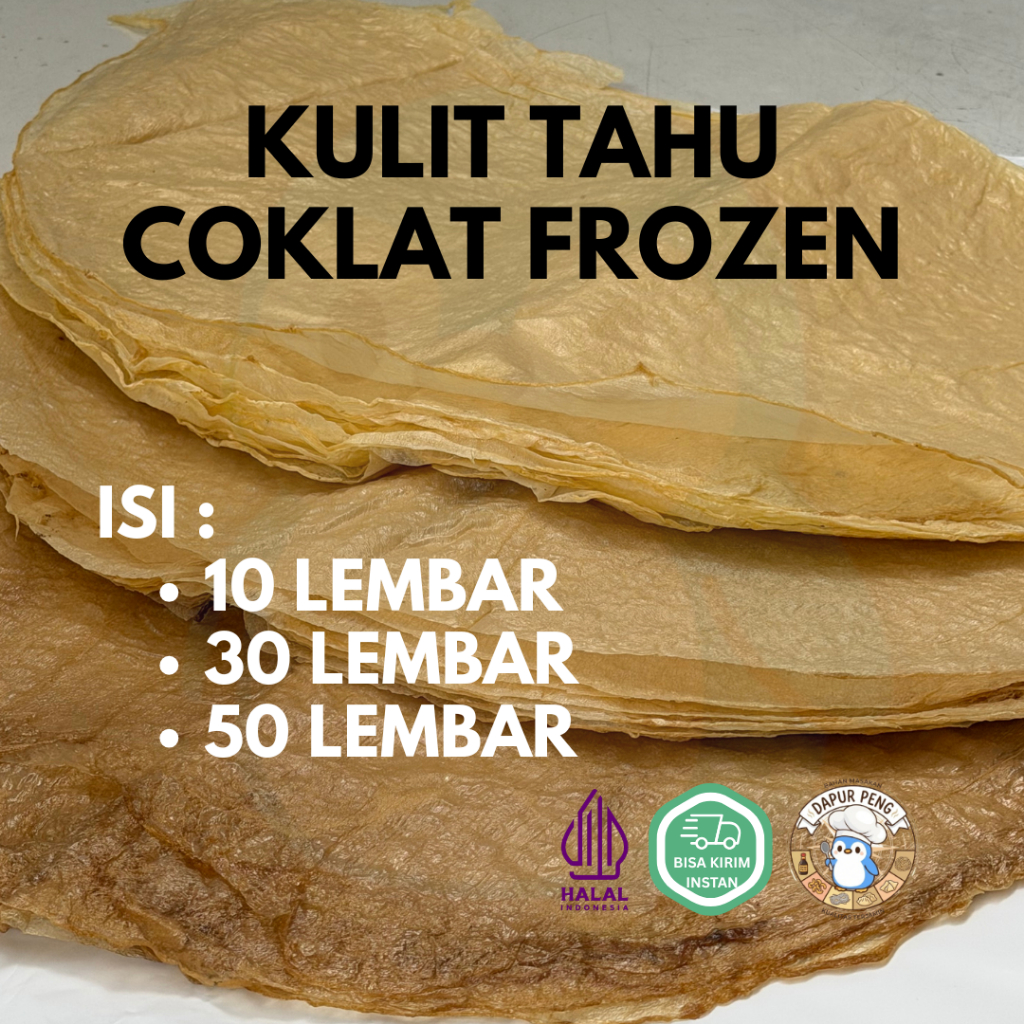 Kulit Tahu Coklat Tipis Tawar