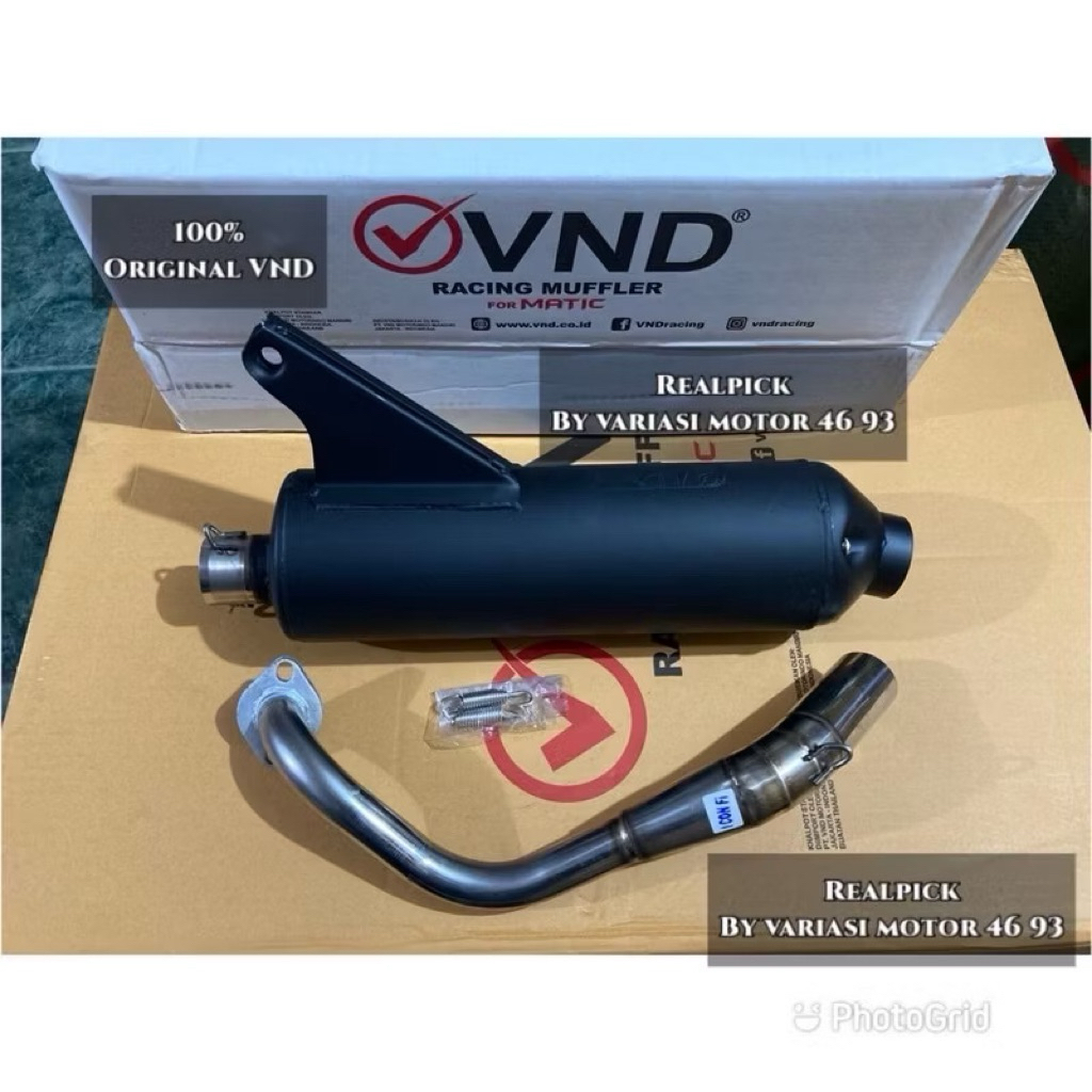 Knalpot standart racing VND New Beat LED / Genio / All New Scoopy / beat karbu beat fi