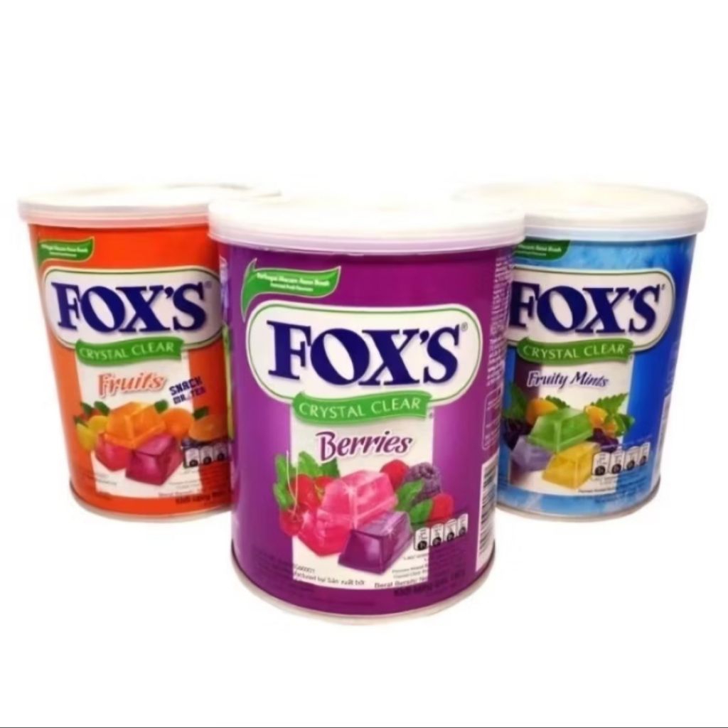 Permen Foxs Crystal Clear Kaleng 180gr