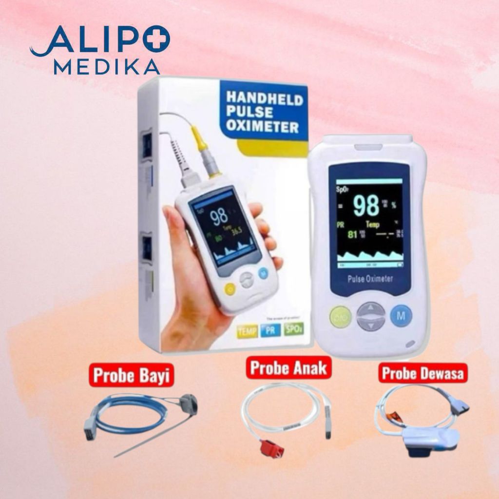 Yonker YK-280 Pulse Oximeter SpO2 untuk Bayi, Anak, Dewasa Lengkap - Kabel Probe Bayi Saja