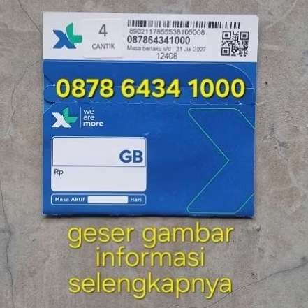 Nomor Cantik XL 12 Digit 5G Kartu Perdana Hoki Angka Nomer Cakep . BUKAN 10 DIGIT