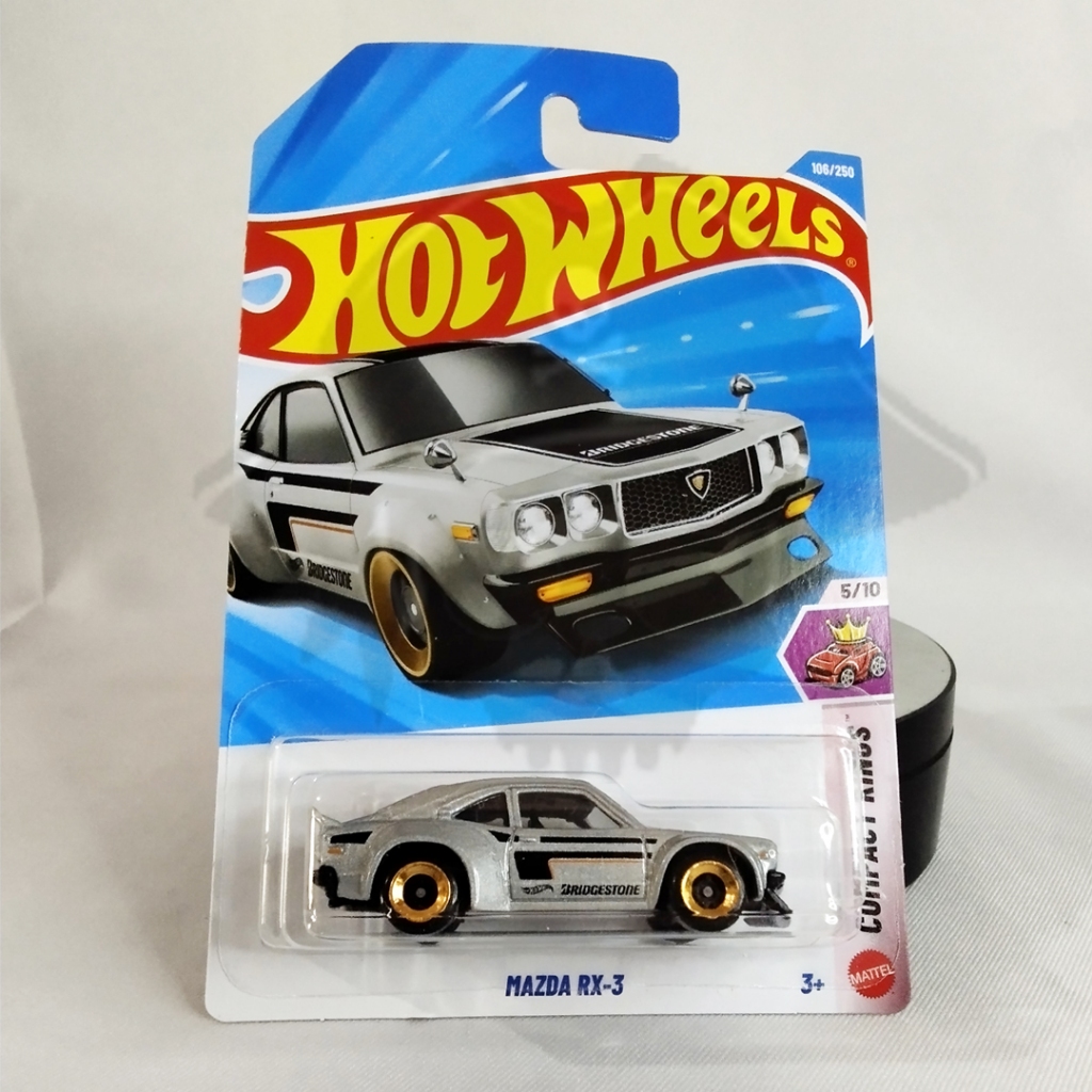 DIECAST HOTWHEELS REAL CAR MAZDA RX-3, HOTWHEELS MAZDA RX