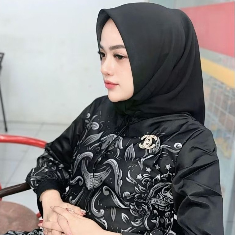 Gamis/Dress Batik Pagar Nusa Motif Trisula Toyobo Fodu