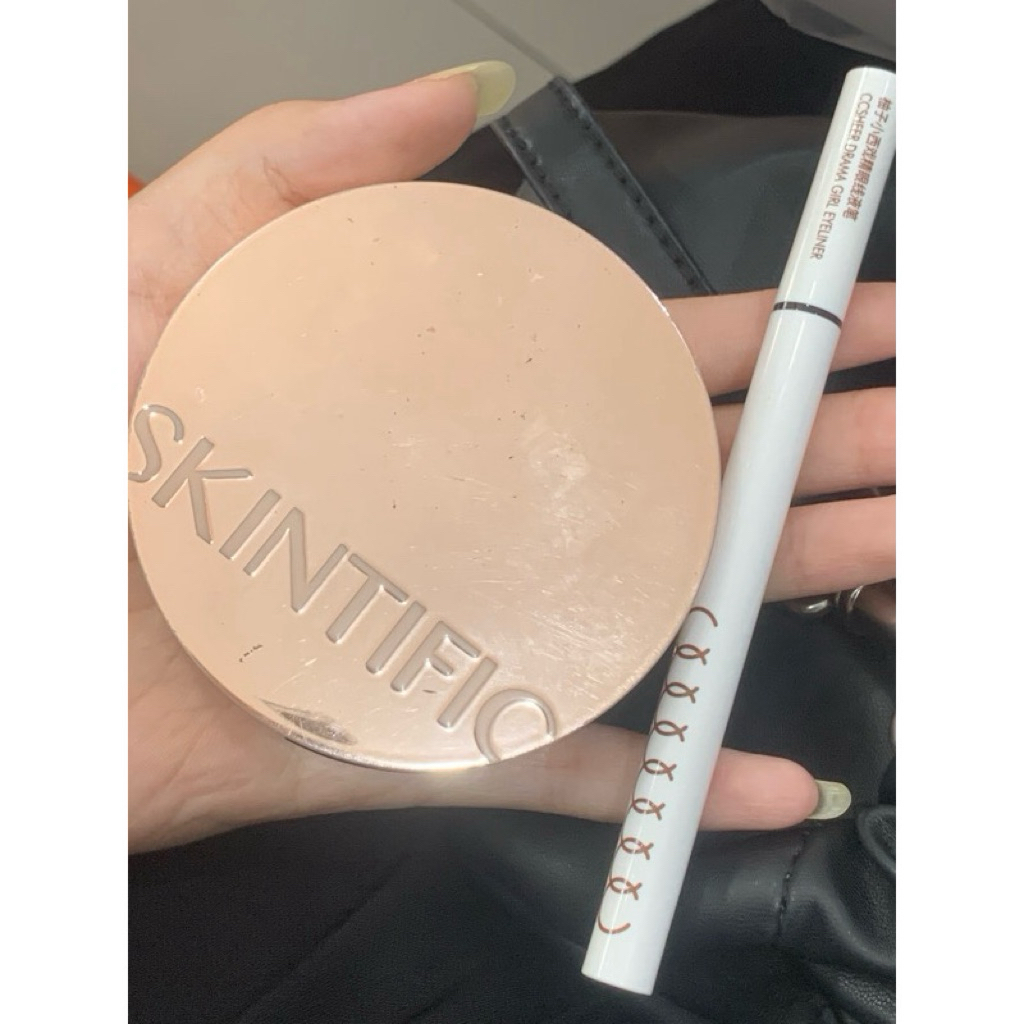 booked skintific cushion 01 + ccsheer eyeliner