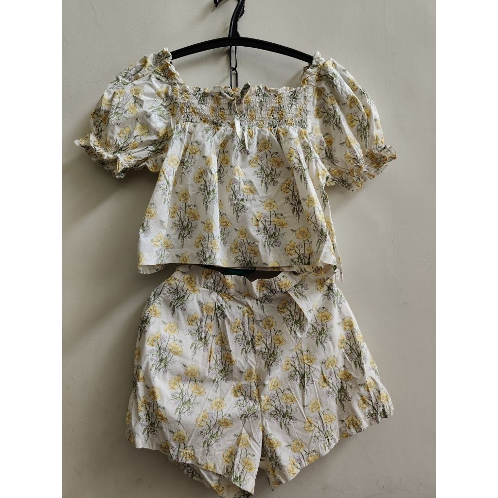 GINGERSNAPS SET FLORAL / SETELAN ANAK PEREMPUAN MOTIF BUNGA