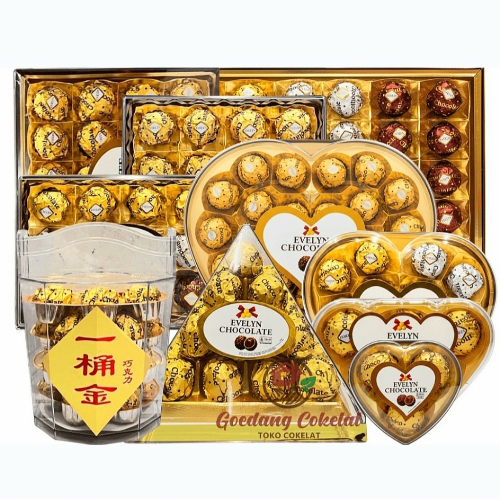 Saelaris_ Evelyn Chocolate Valentine Naraya - Kemasan Hadiah Cokelat Evelyn Chocolate Dengan Desain