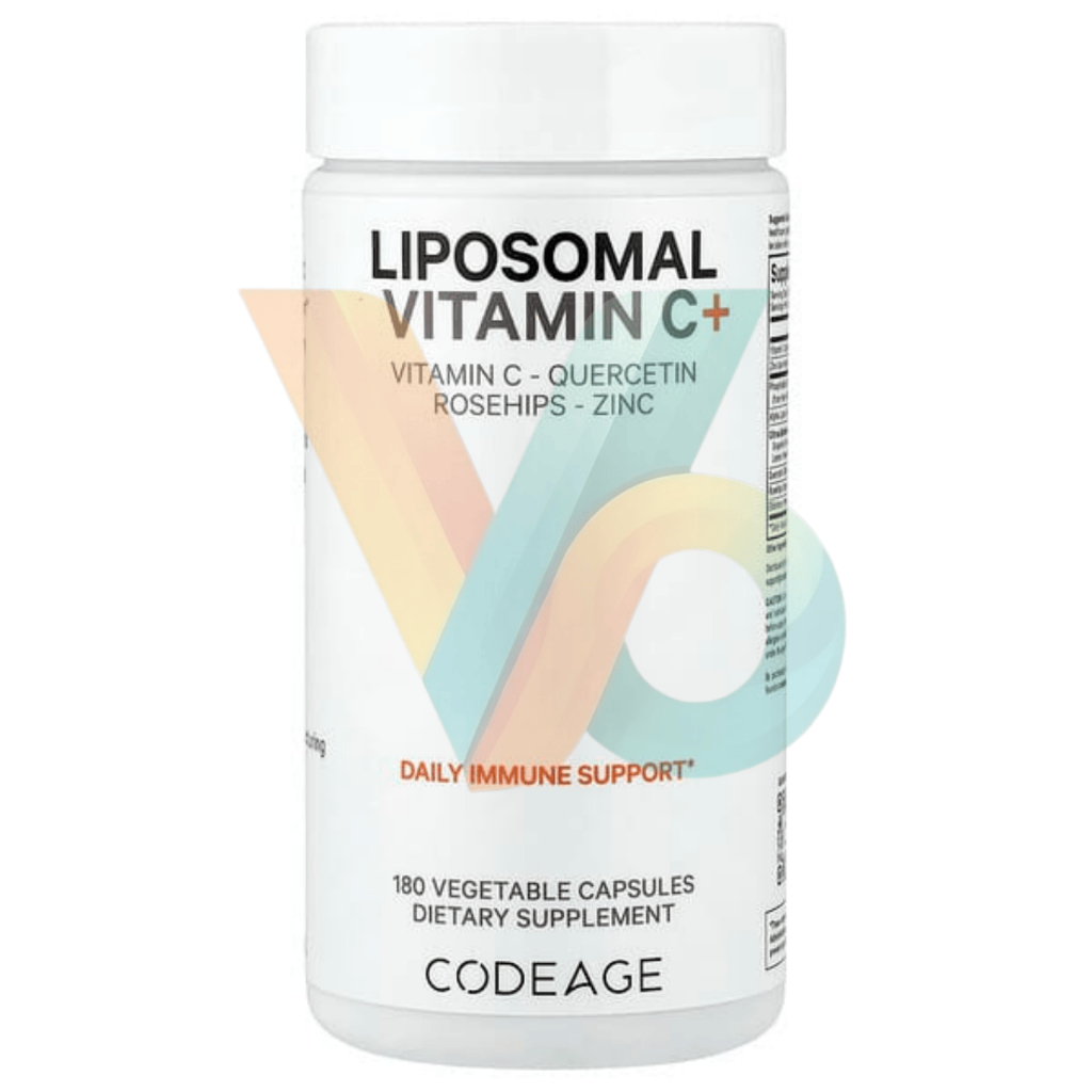 Codeage Liposomal Vitamin C+ Quercetin Rosehips Zinc 180 Kapsul
