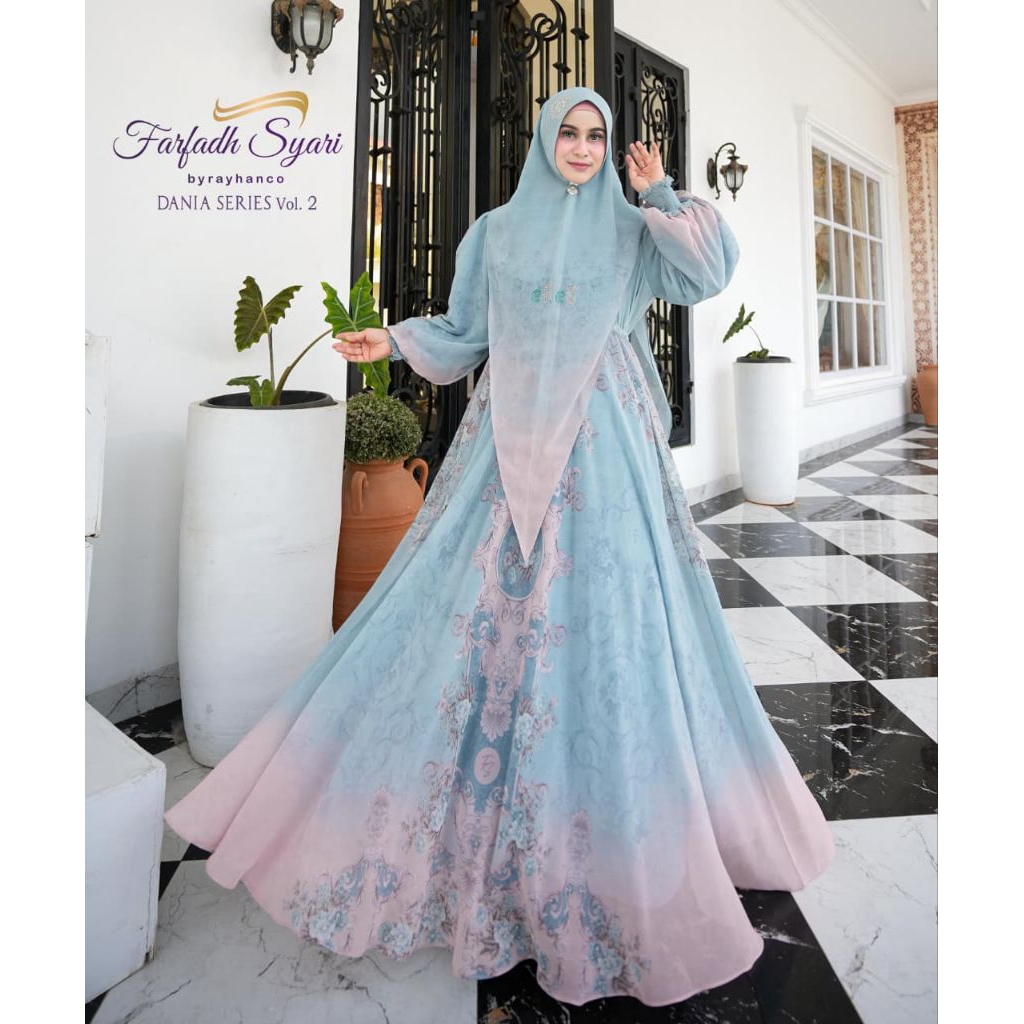 Ready - Gamis syari original by farfadh (rayhan) - gamis syari hitam - gamis syari sage - gamis syar