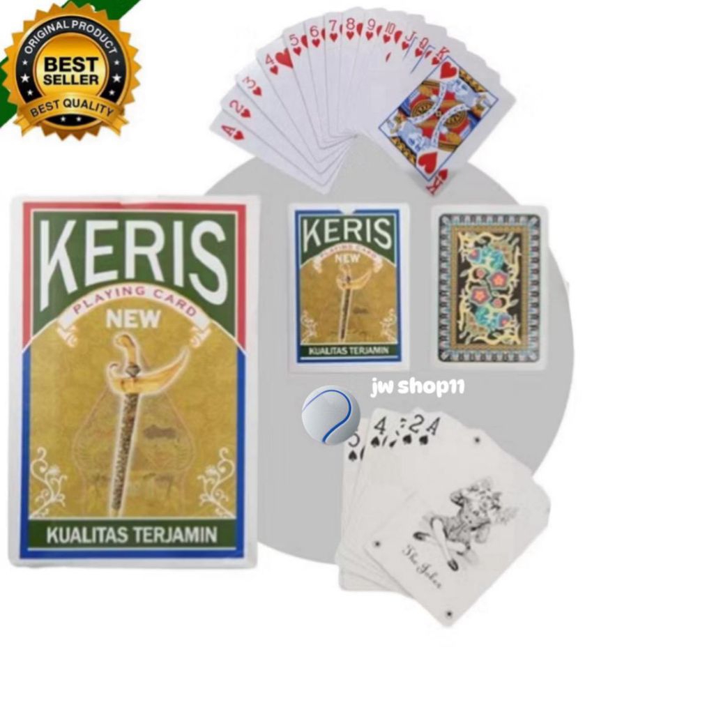 Kartu Remi Poker Card Keris Premium