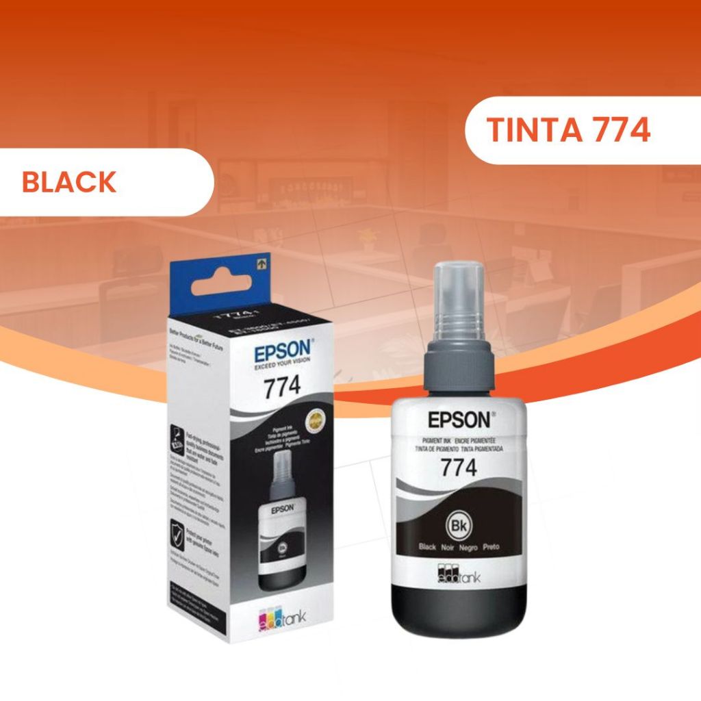 Tinta Epson 774 Black Original – Tinta Printer Epson L1110 L3110 L3150 L3210 L3250 L5190