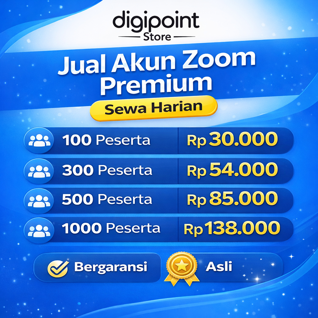 Zoom Meeting Unlimited PRO 1 Hari TERMURAH FULL GARANSI