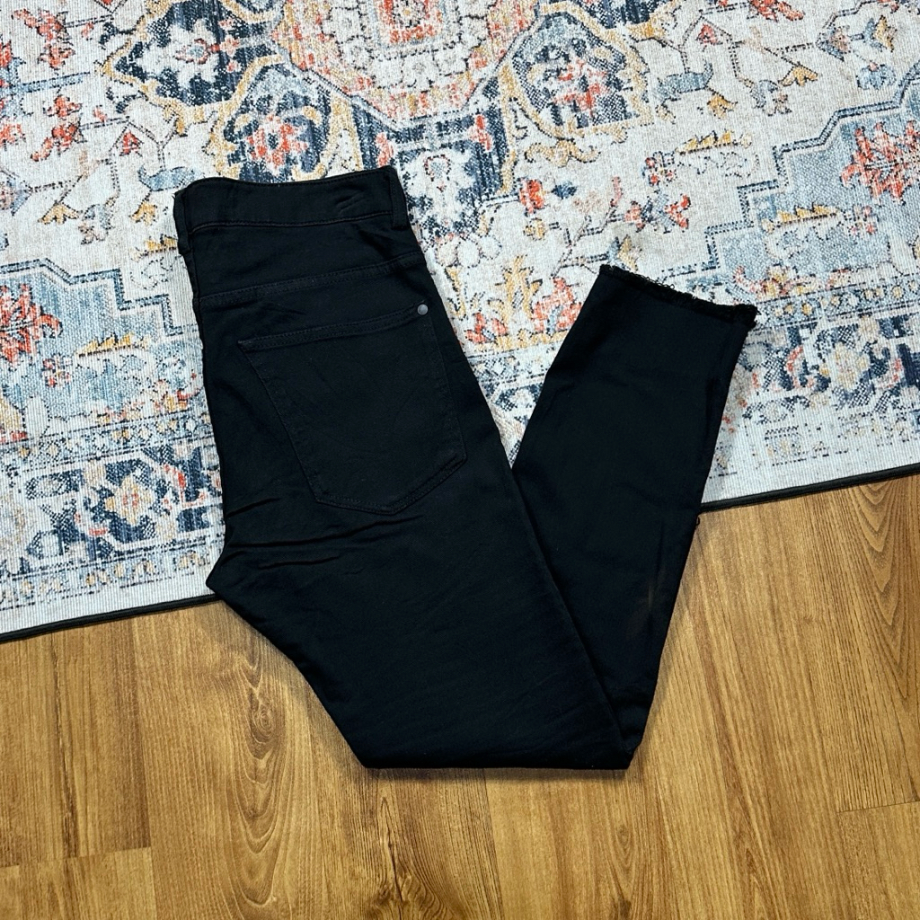 H&M RIPPED BIKER SKINNY JEANS SECOND