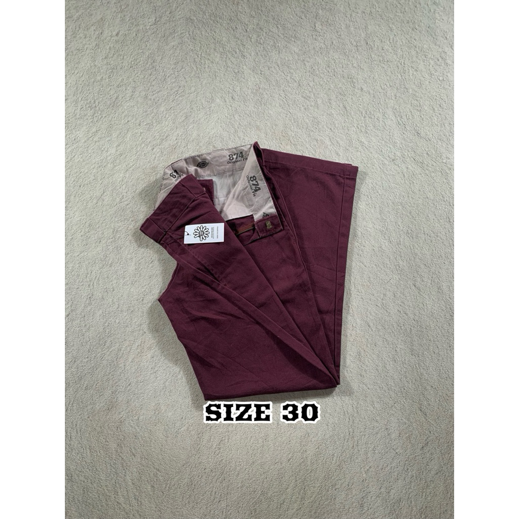 Celana Dickies 874 Original Fit - Maroon