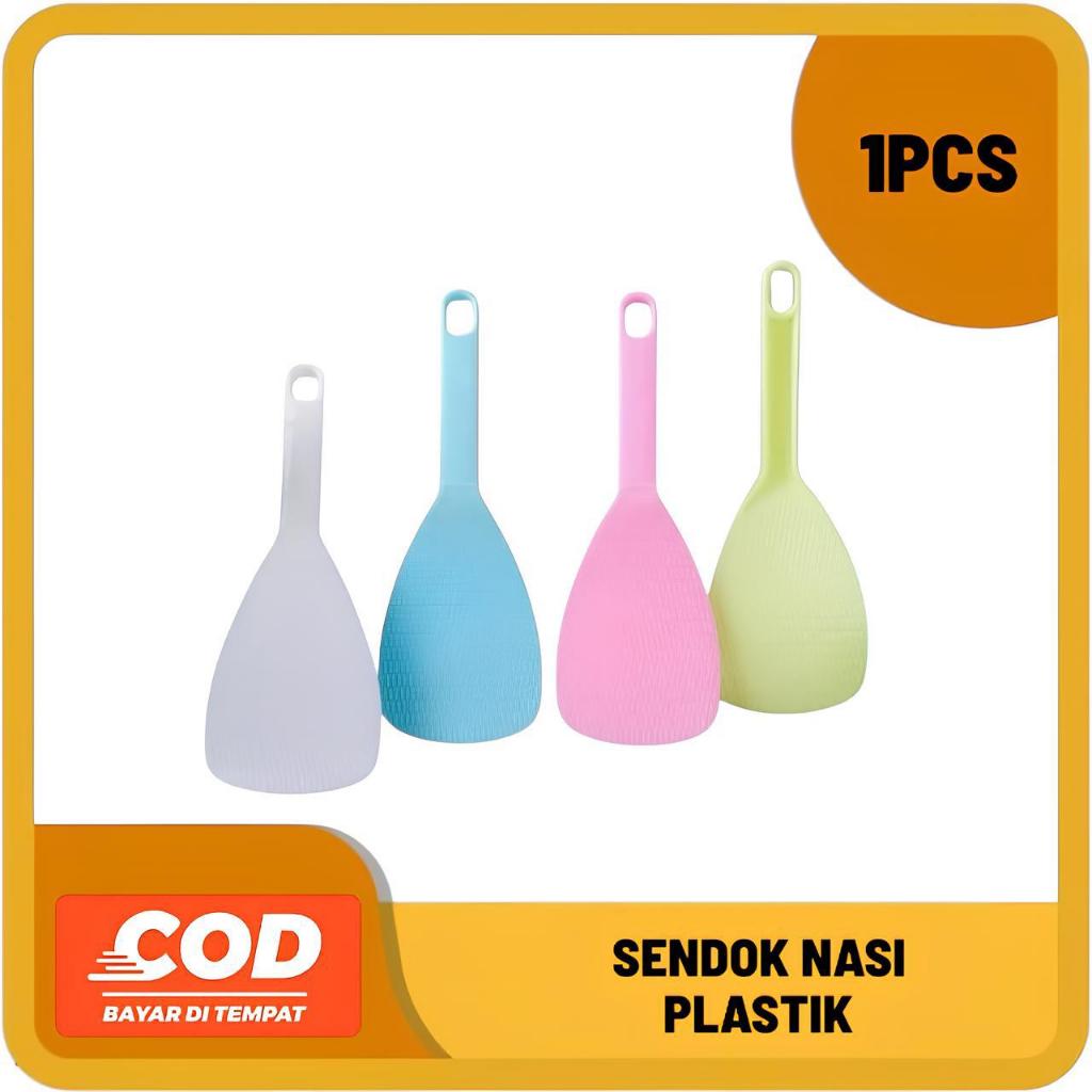 [COD] Sendok  Nasi Plastik/Centong Nasi Plastik Tebal Warna Pastel